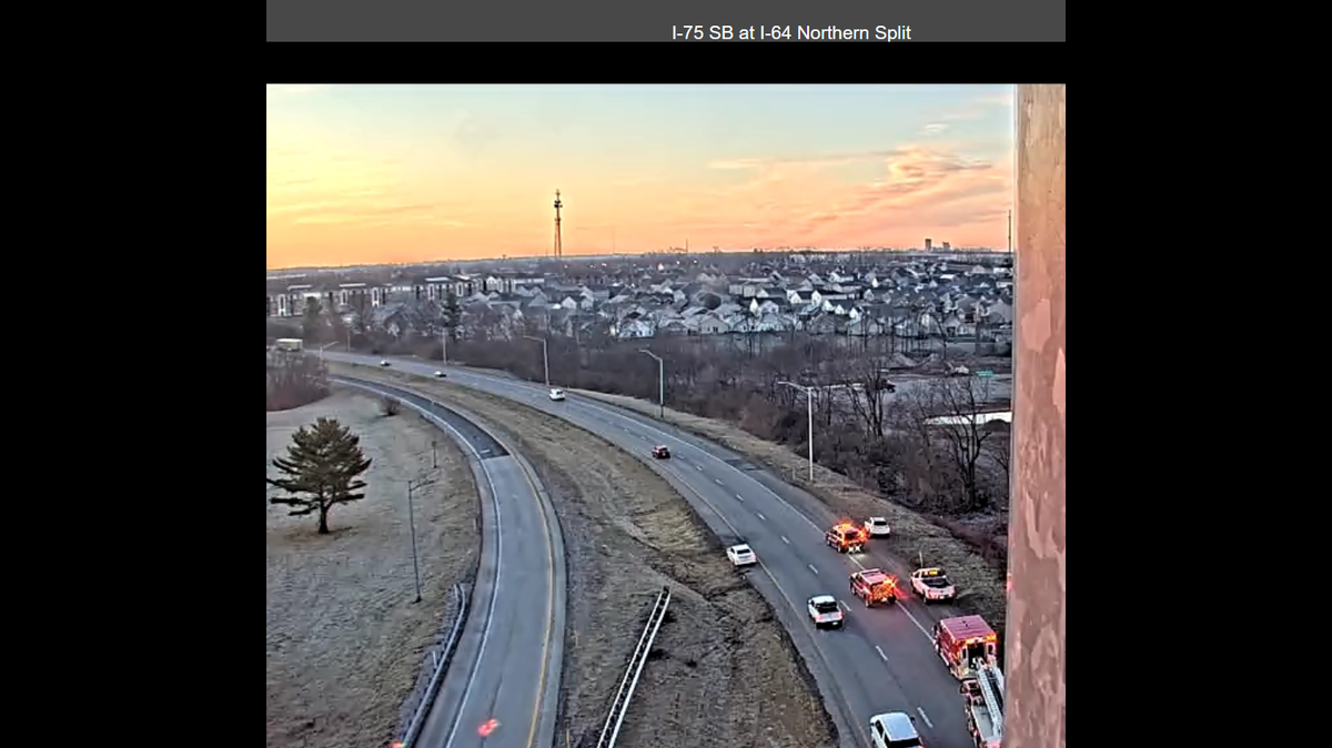 The right lane of I-75 southbound at the northern split will be blocked for most of the day Friday due to repairs.