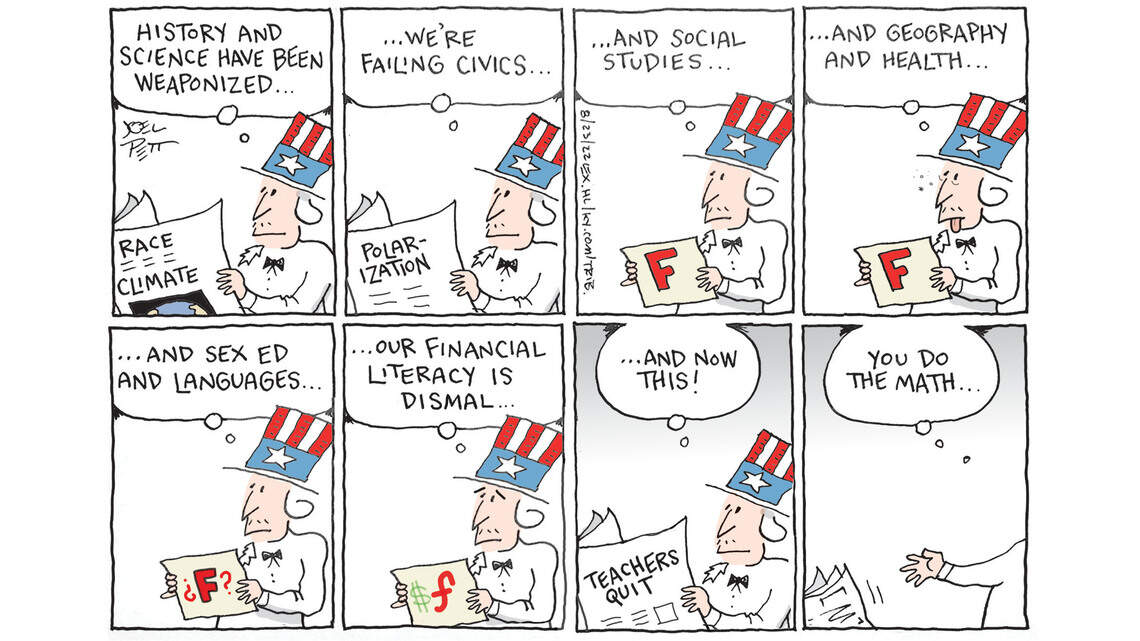 Joel Pett: We’re flunking everything