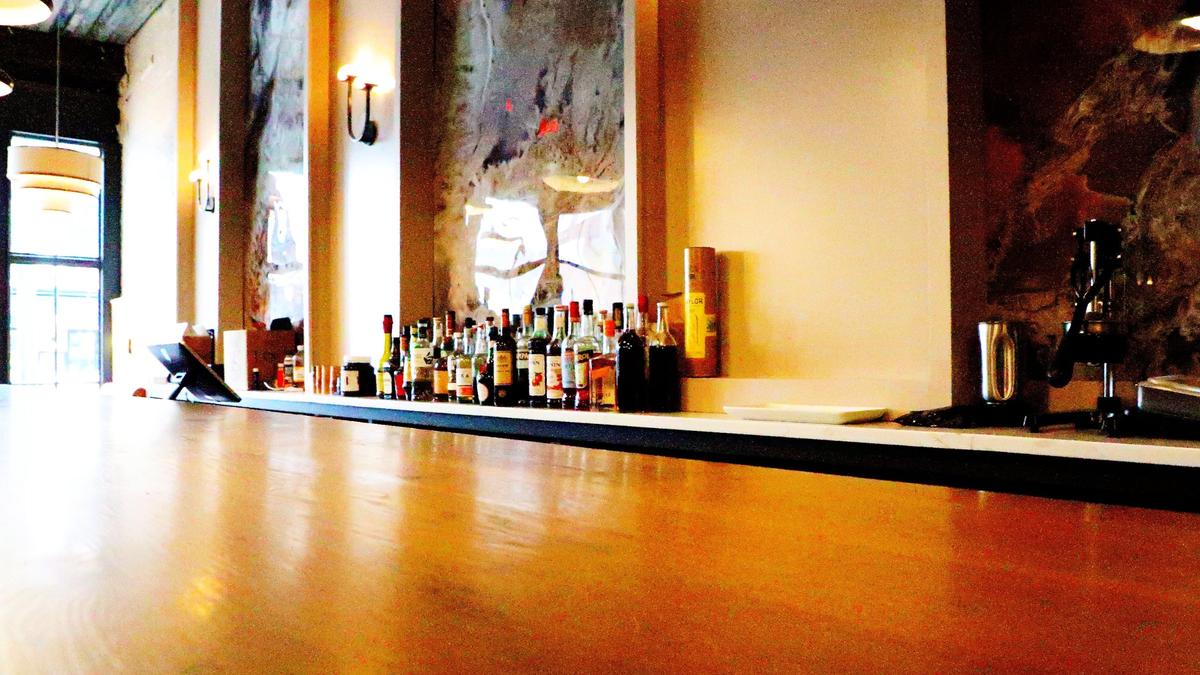 Interior shot of the bar at the new Lexington restaurant bar 3Ten on November 29, 2024, in downtown Lexington, Ky.