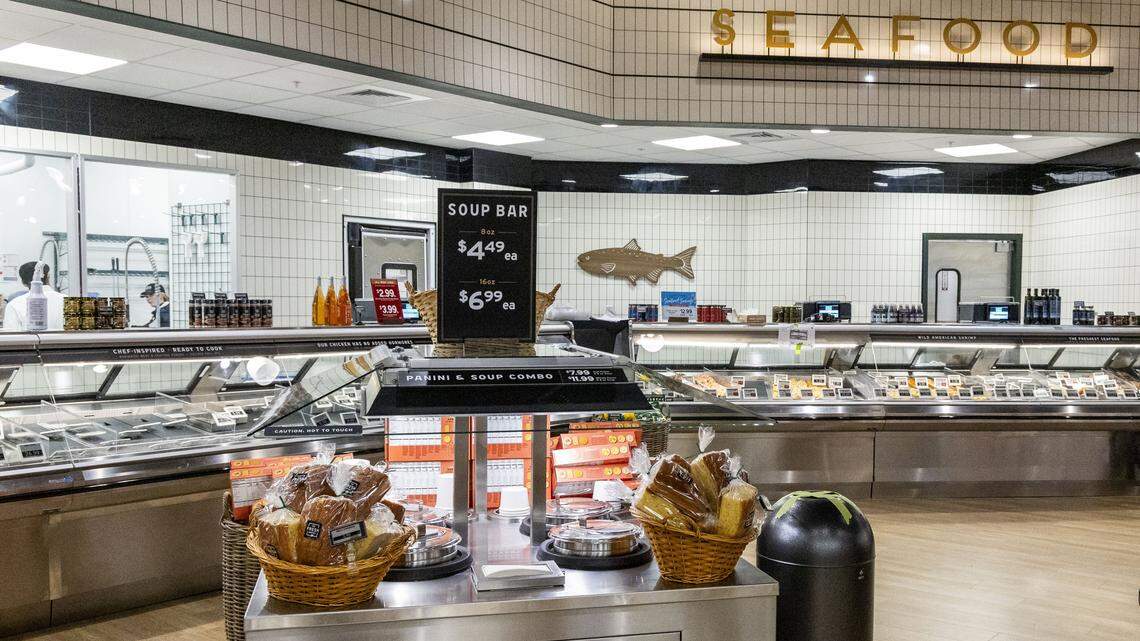 The new Fresh Market in Hamburg, shown here Tuesday, Dec. 9, 2025 in Lexington, Ky., has a hot soup bar, something the other location in the Lansdowne Shoppes on Tates Creek Road does not have.