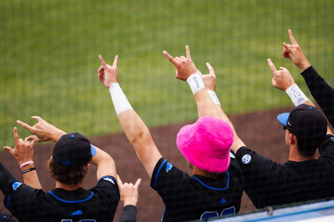 The UK baseball team lives up to its “get weird” motto on Kentucky Derby day when the Wildcats defeated Arkansas 11-3 at Kentucky Proud Park.