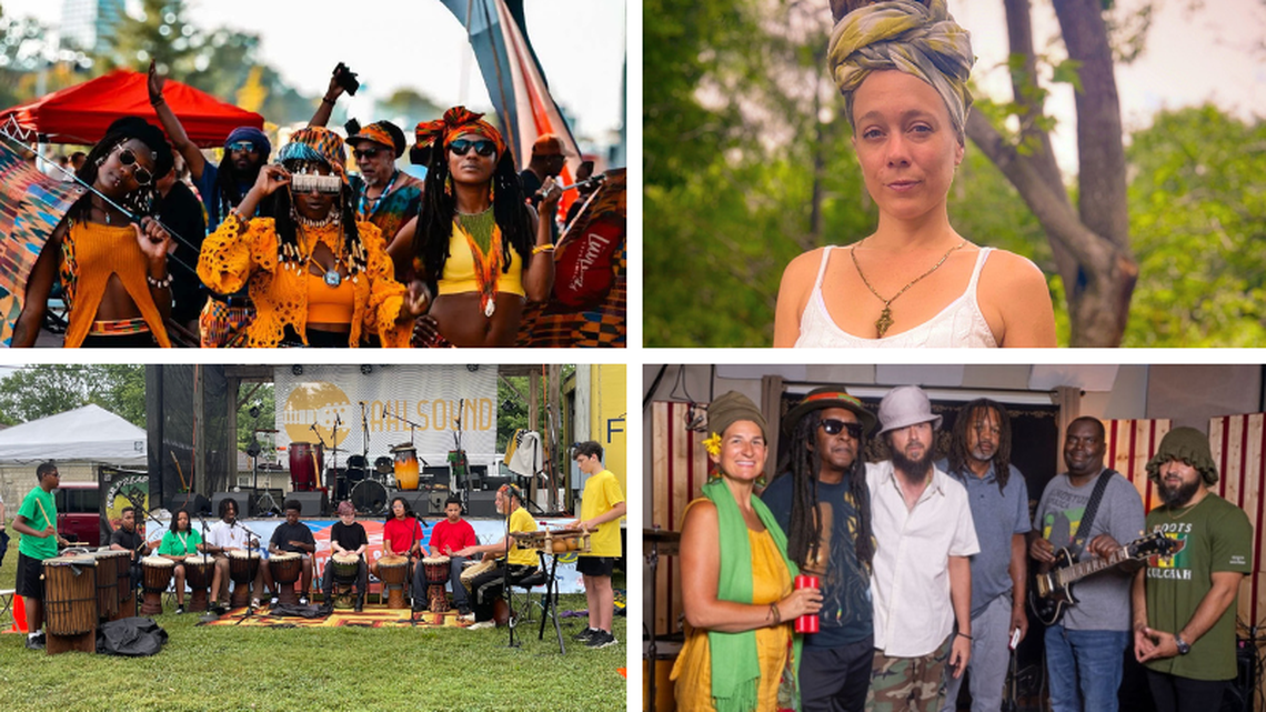 Lexington’s Reggae Fest begins on July 23, 2025, and will feature acts including, from top left: The Luv Locz Experiment, Ashley Irae, M’Power Rhythm and Deep Nourished Roots.