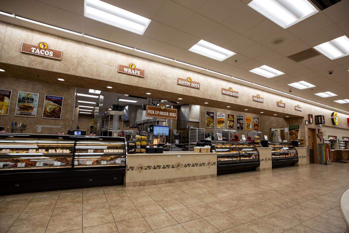 The deli counter inside Buc-ee’s. The Texas-based chain opened its first Kentucky location in Richmond in 2022 and is building two more.