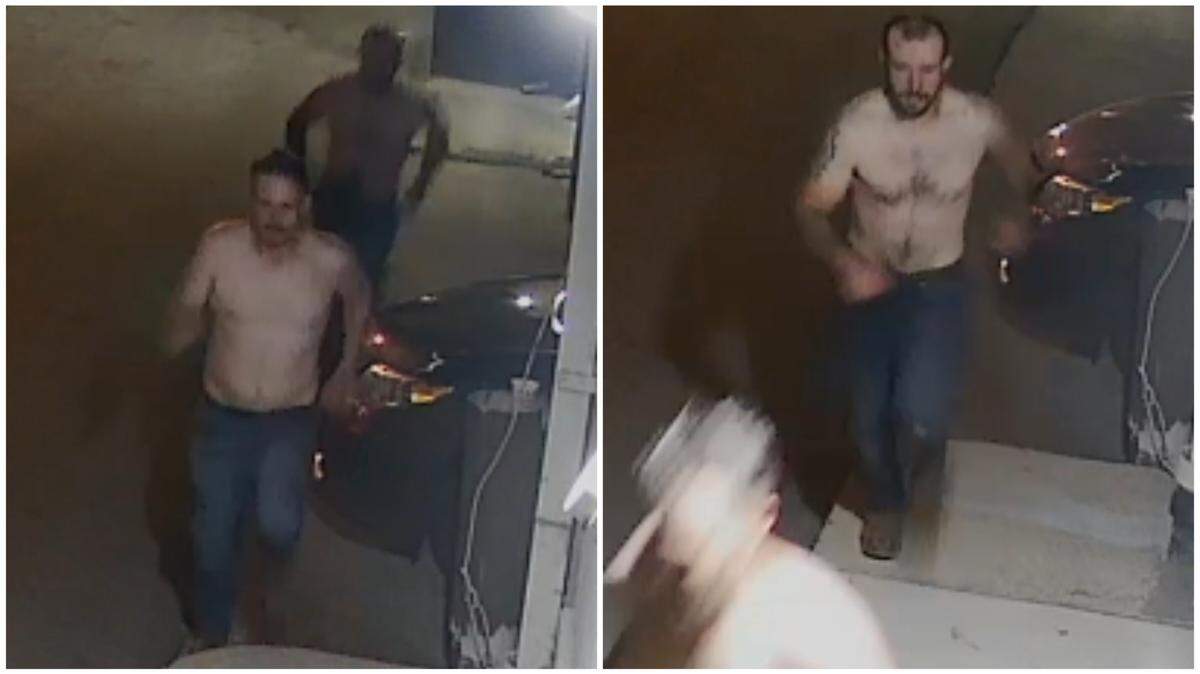 The Lexington Police Department released surveillance photos of two suspects accused of a severe assault in downtown Lexington, Ky.