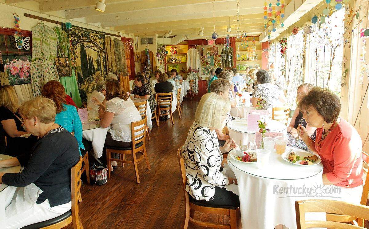 Diners enjoyed lunch at Flag Fork Herb Farm & Garden Cafe in Lexington, Ky., on Wednesday, Aug. 24, 2011, just before the cafe closed for good.