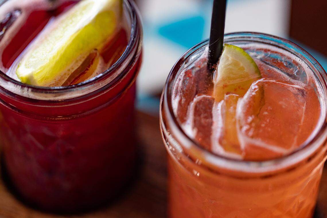 Condado Tacos offers a menu of margaritas as well as sangria and Mexican beer.