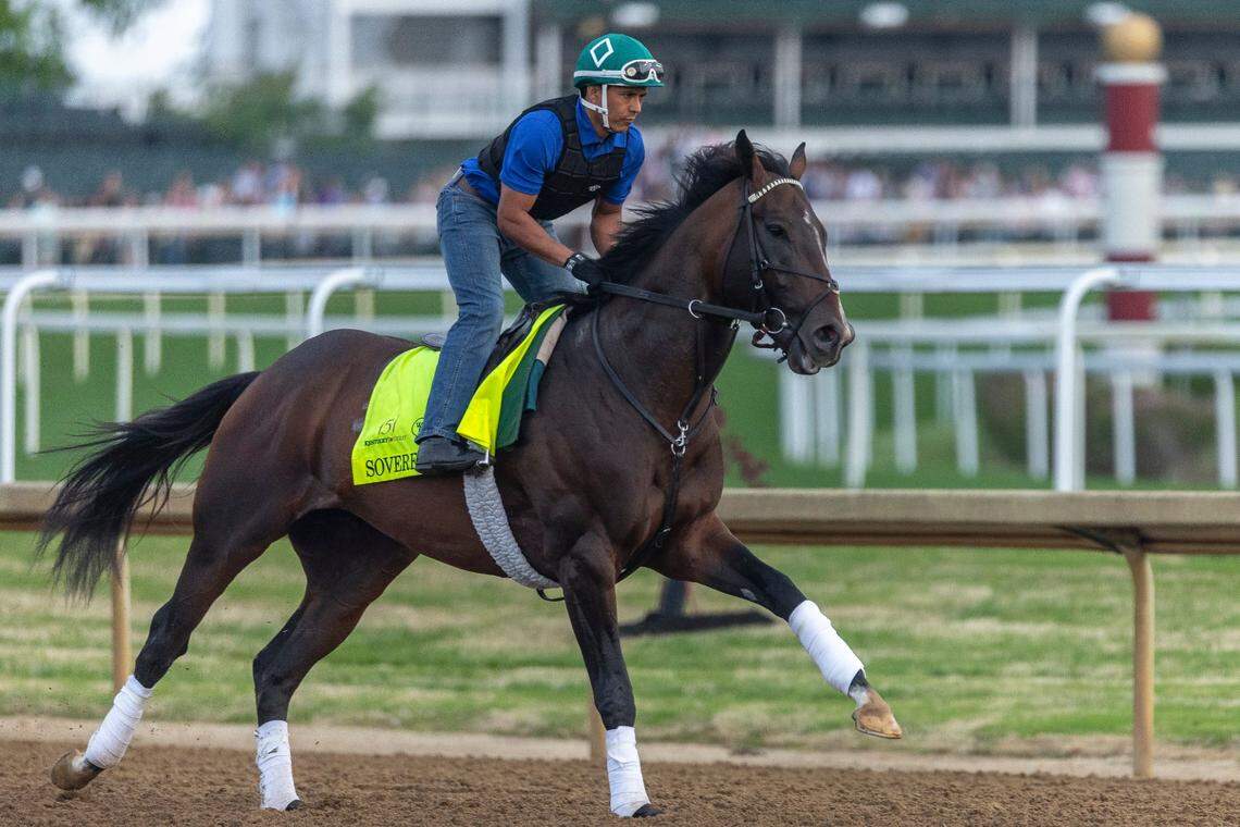 Sovereignty has won two of his five career races and finished second in two others. He is expected to be among the favorites Saturday.