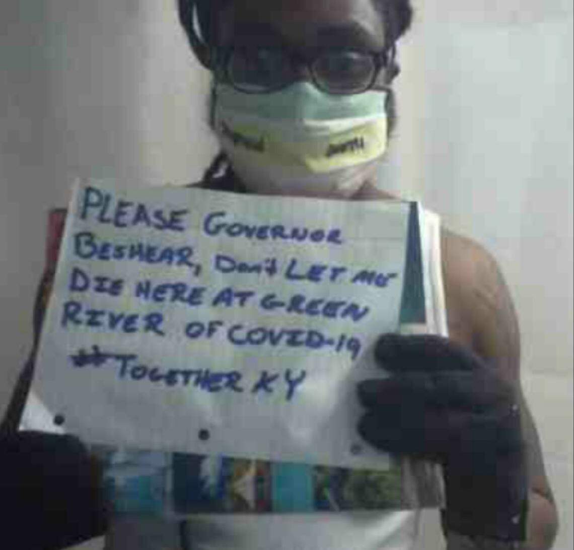 An inmate at Green River Correctional Complex