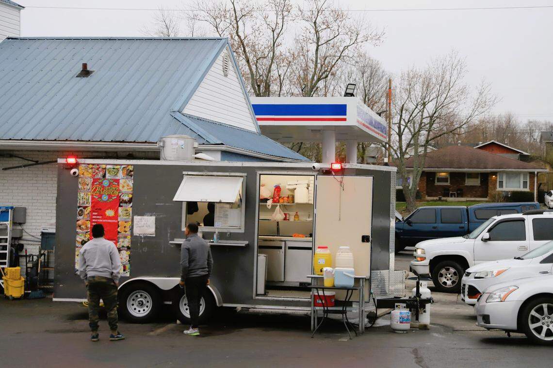 Most tacos are only $2.50 from the taco truck, Taqueria el sabor Oaxaqueño.