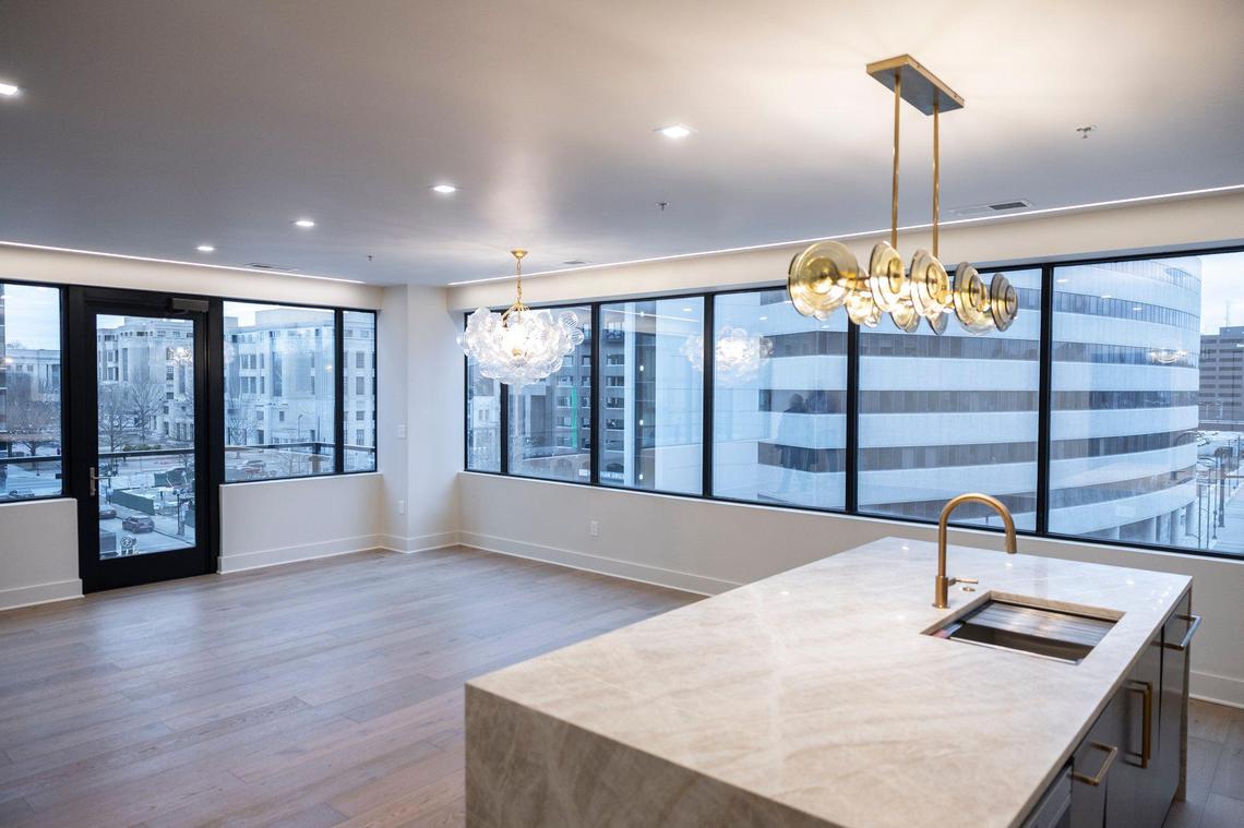 The Vine will offer 21 condos, including the penthouse. Most are already sold; five two-bedroom, two bath units are available as well as the three-bedroom, three-and-a-half bath penthouse on the 9th floor, which is listed for $2.95 million.