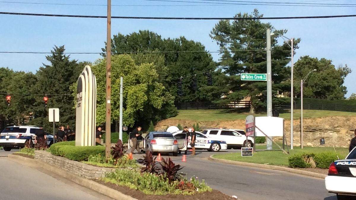 Lexington police investigated a shooting at Tates Creek Centre Drive and Tates Creek Road Tuesday evening.