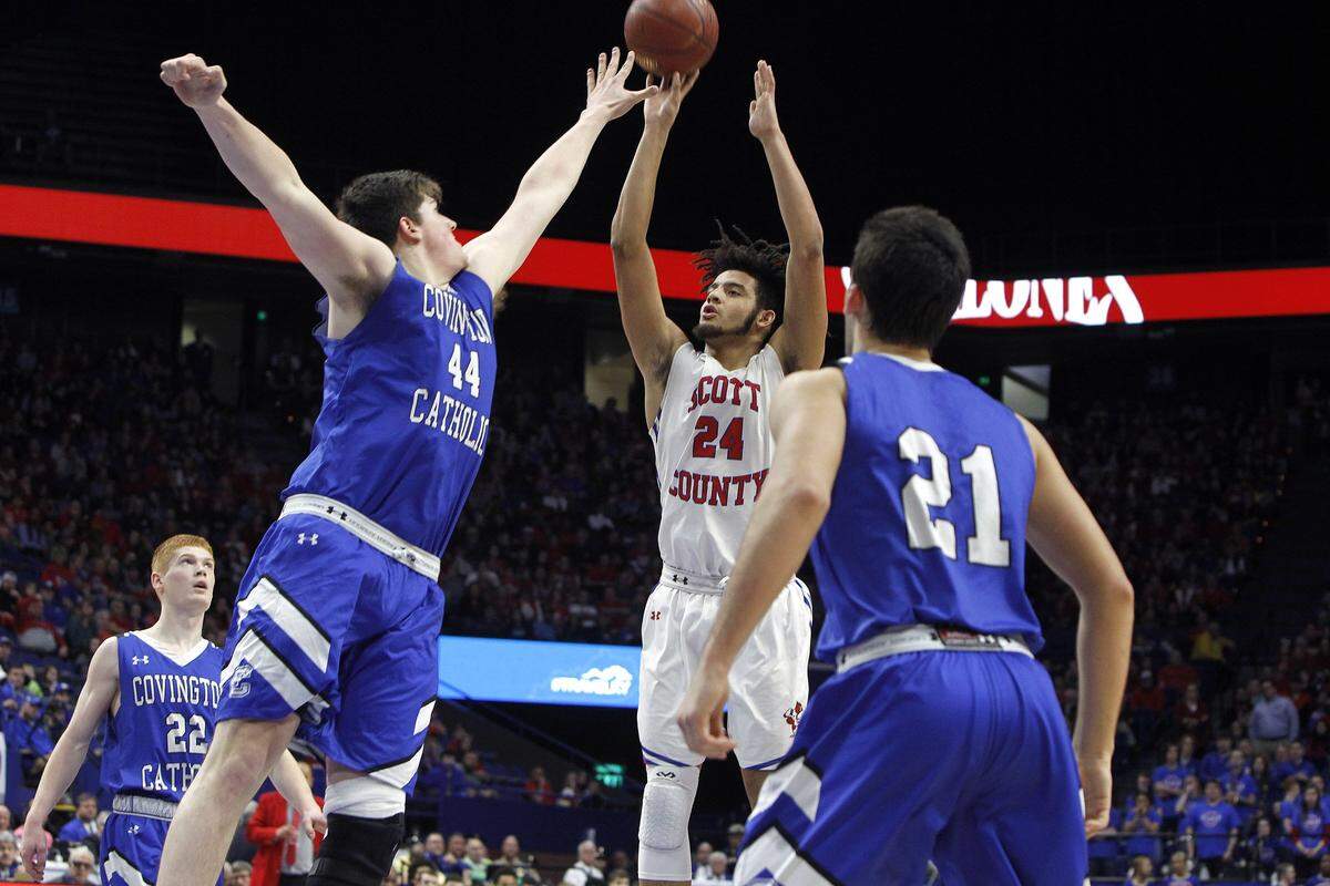 Former Scott County star Michael Moreno (24) is one of the most high-profile, in-state recruits ever signed by Eastern Kentucky.
