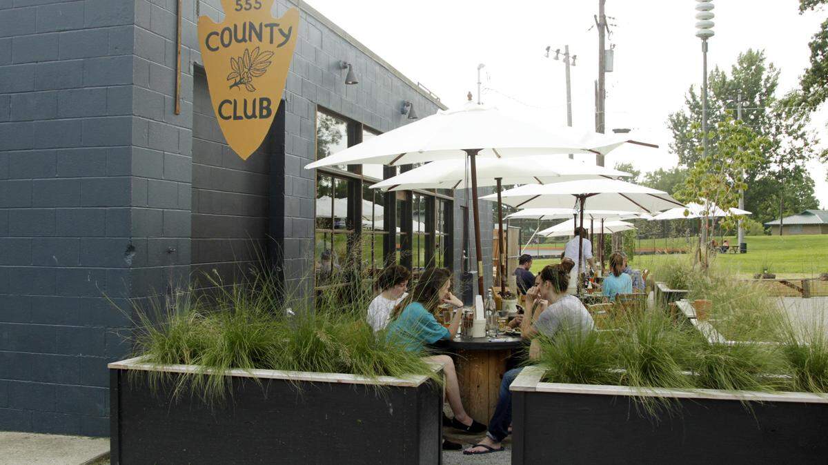 The County Club building was originally a storage facility for various bread manufacturers.