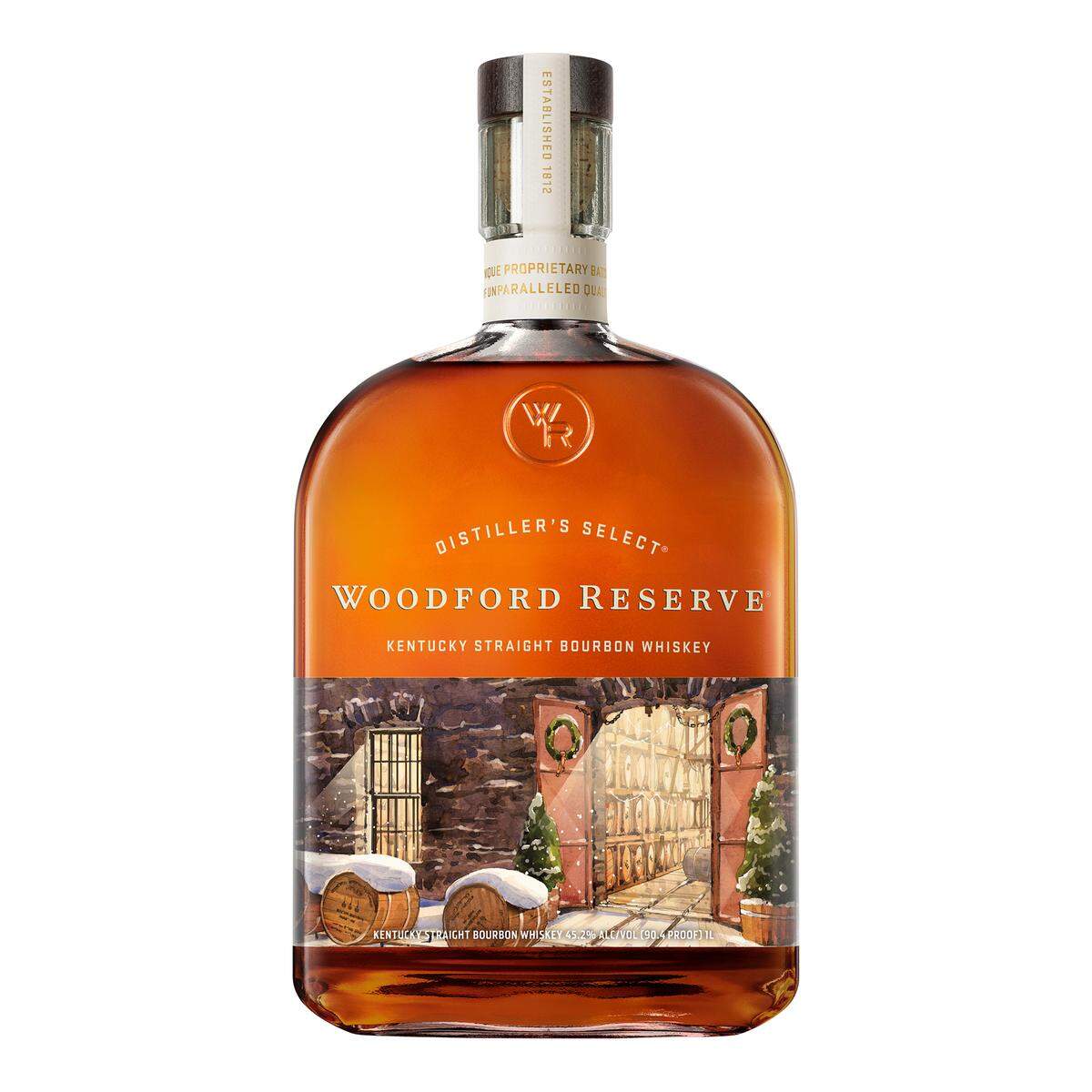 Woodford Reserve has released a holiday bottle featuring art by England-based architect and artist Nick Hirst.