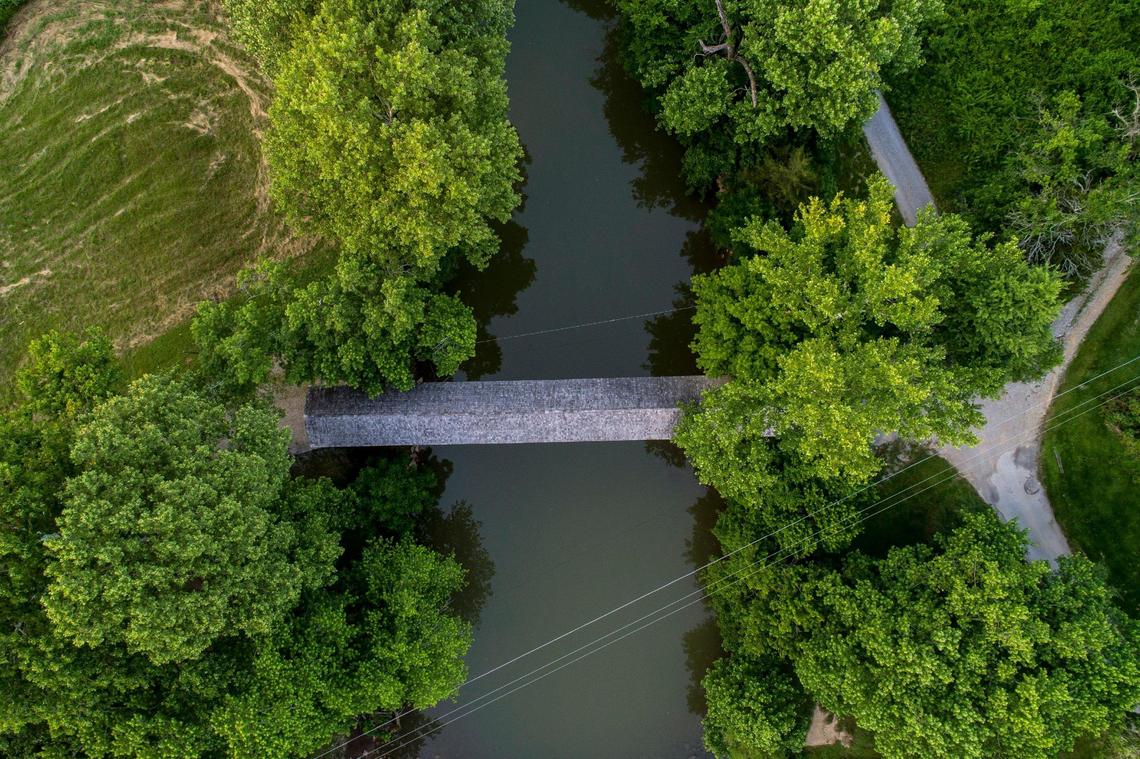 The Switzer Bridge is located in Franklin County, Ky., and crosses the North Fork of Elkhorn Creek. The bridge was originally built in 1855.