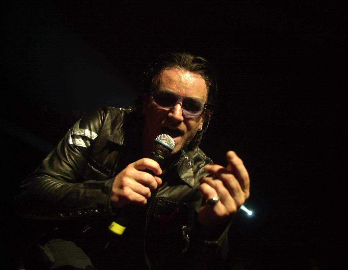 On Derby Eve 2001, Bono, lead singer to the band U2, performed at Rupp Arena in Lexington.