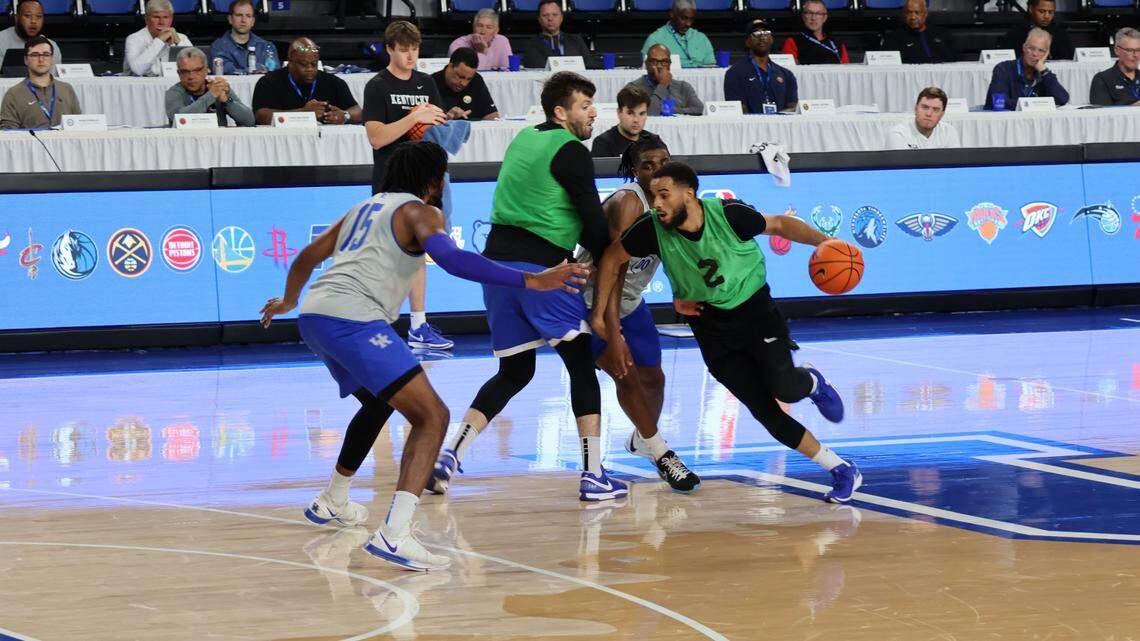 UK players put in a full practice in front of NBA scouts during a Pro Day event televised nationally on SEC Network Plus on Monday night.