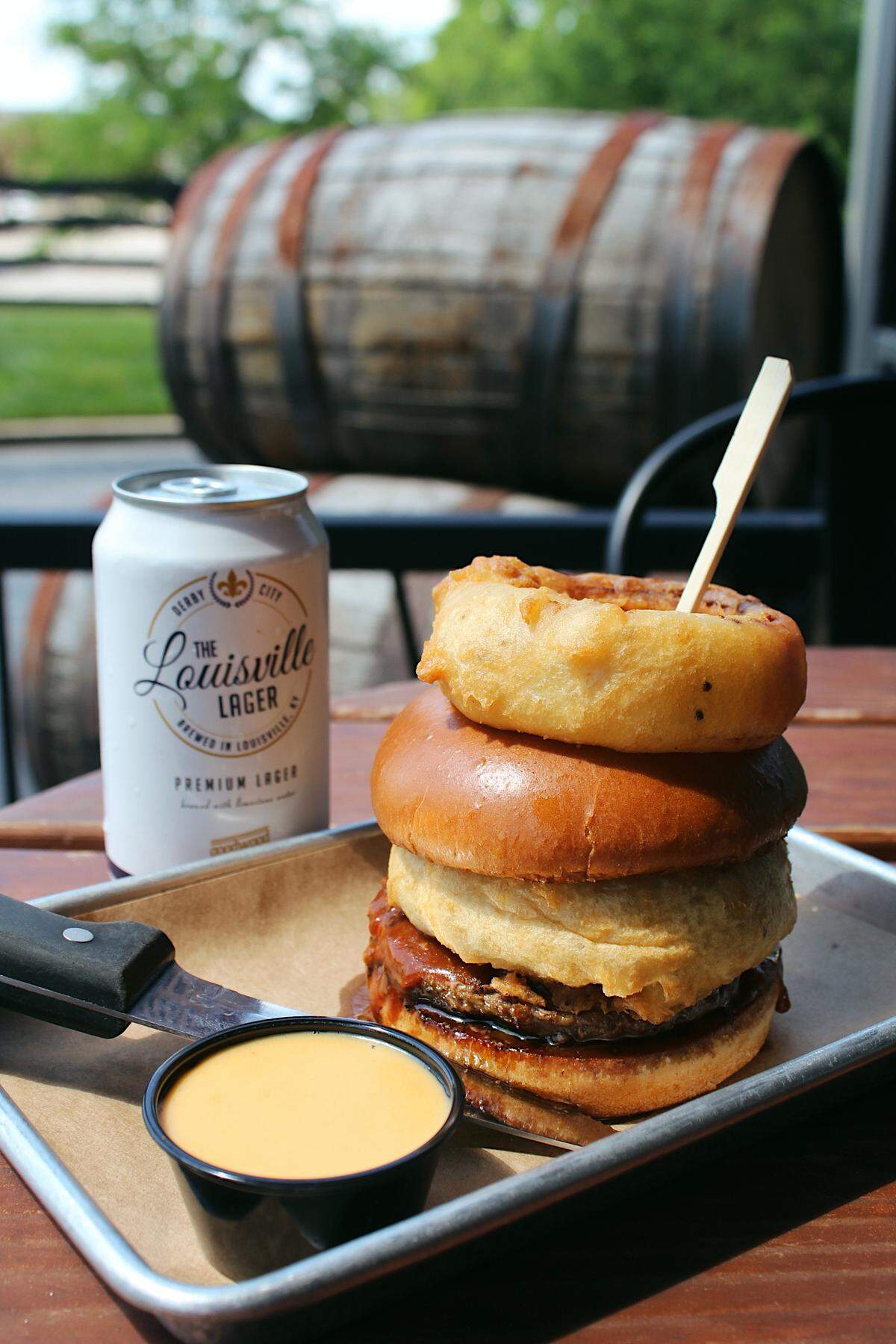 Goodwood Lexington’s “BBC” Burger (BBQ, Beer Cheese & Chili) for Lexington Burger Week.