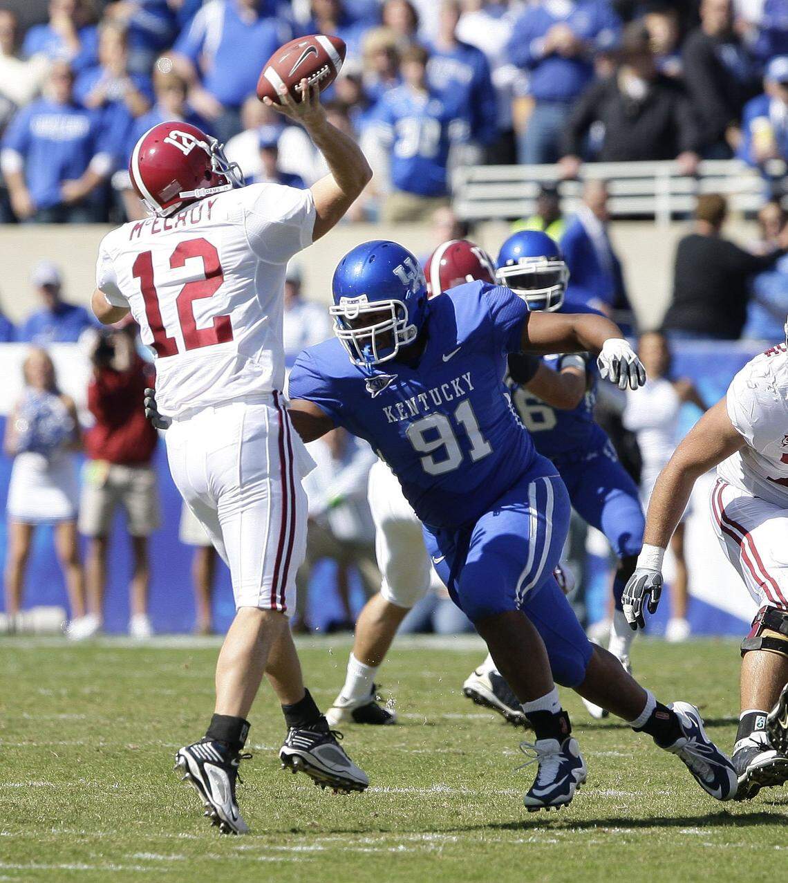 As a first-team All-SEC performer in 2009, Corey Peters compiled 56 tackles, 12 tackles for loss, four quarterback sacks, five pass breakups and six QB hurries.