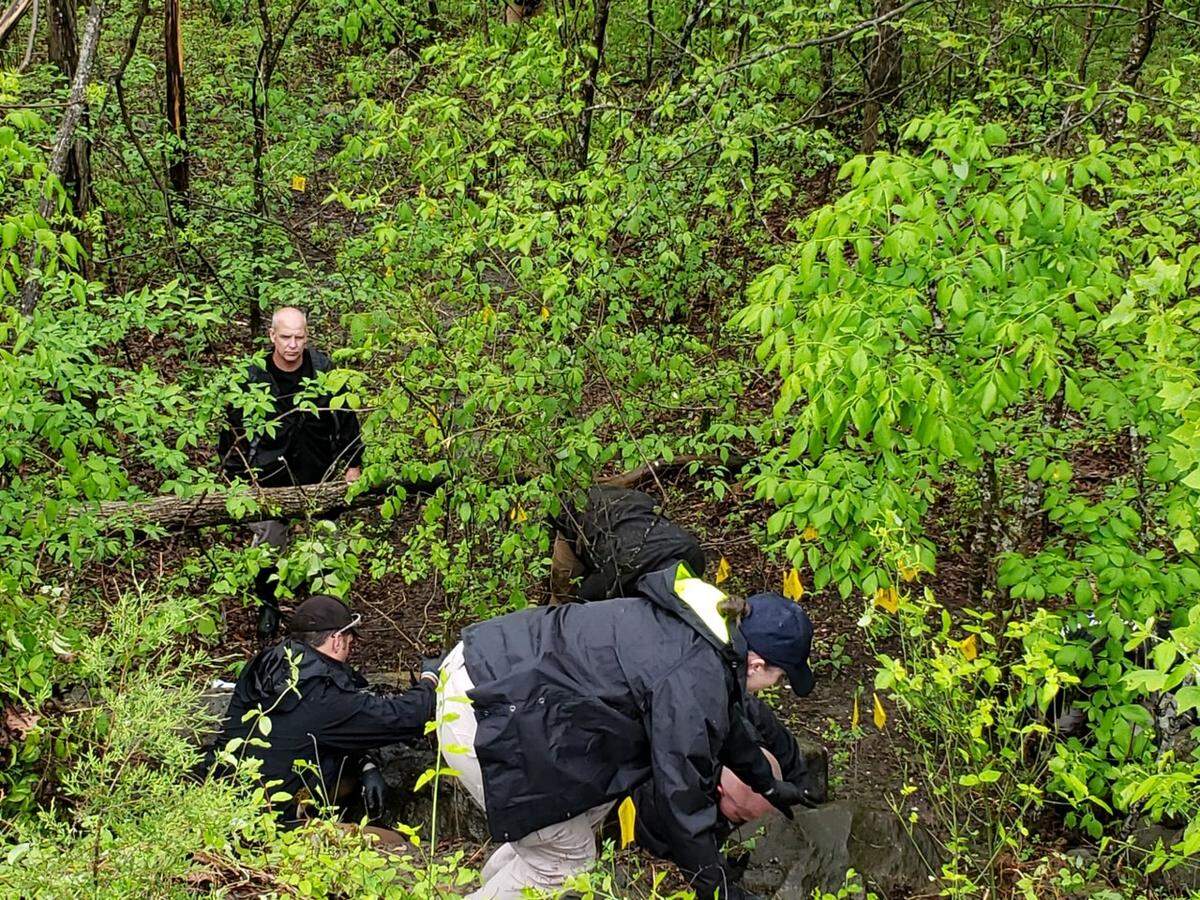 Investigators from Pulaski County and Richmond returned to where Ella Jackson’s remains were found to look for more evidence.