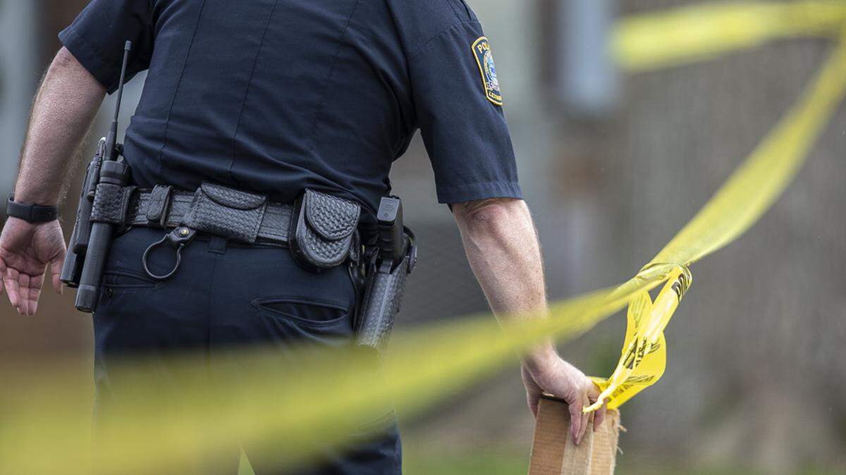 Lexington Police Department crime scene. 