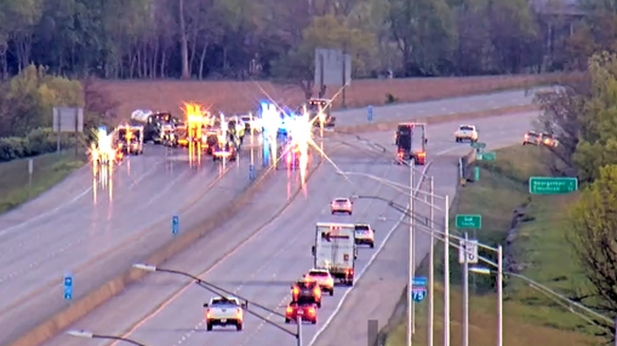 A serious crash on I-75 in Scott County left a tractor-trailer driver dead and sent at least two other people to a hospital.