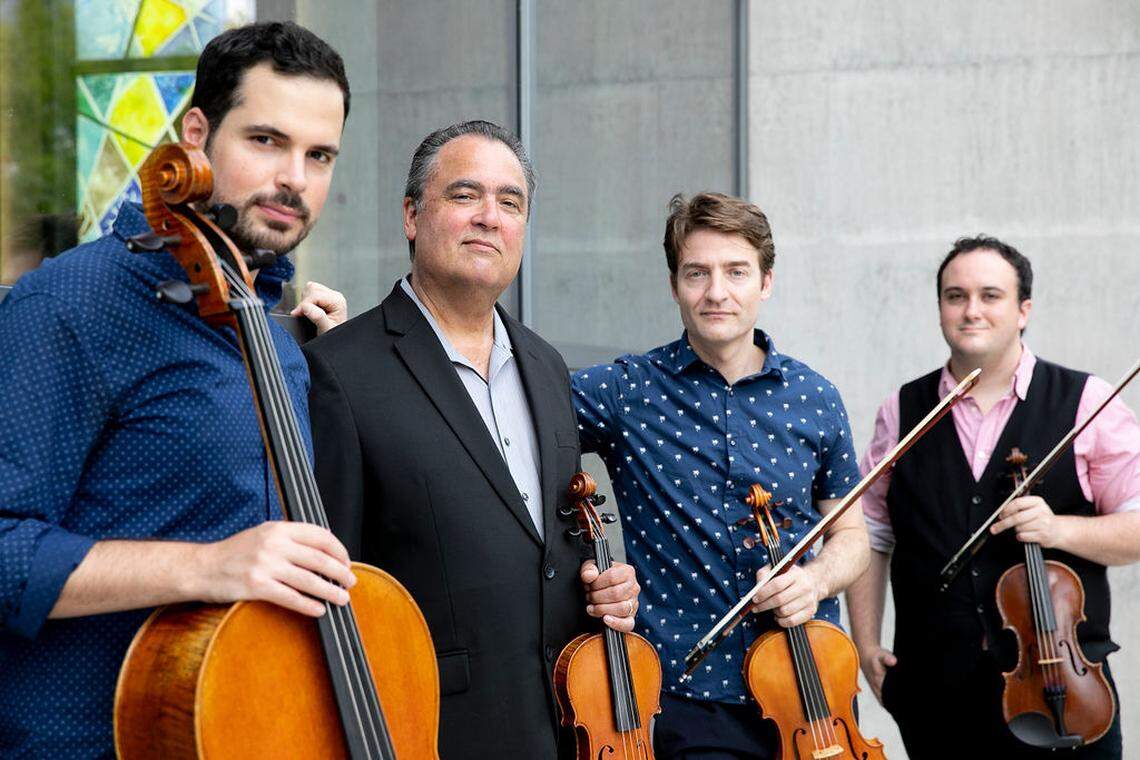 Turtle Island Quartet blends classical and jazz musical sensibilities. The group will perform at Singletary Center for the Arts on Feb. 26. Tickets are available.