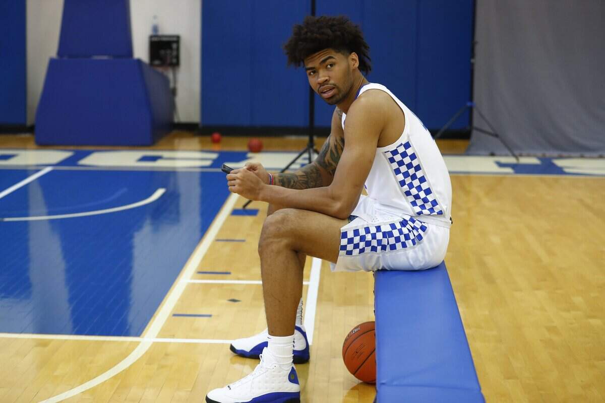 Junior center Nick Richards says an improved diet has contributed to his being in better shape for his third season with the Kentucky Wildcats.