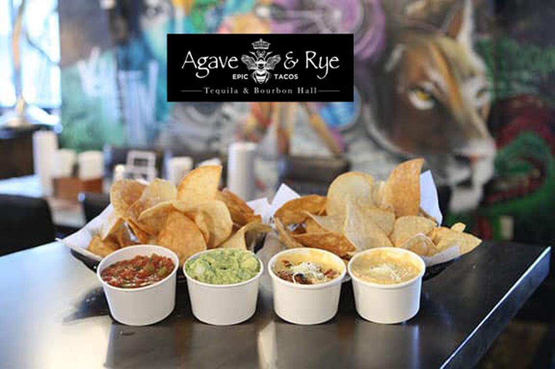 Agave & Rye features a menu of innovative tacos plus Mexican food favorites such as queso and guacamole and more.