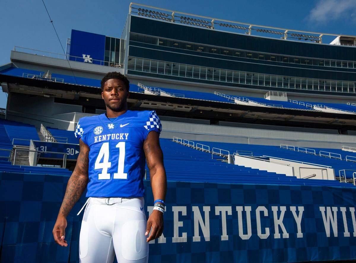 Kentucky senior linebacker Josh Allen says he’s ready for the spotlight this season. “I can handle it now. I want my name to be out there.”