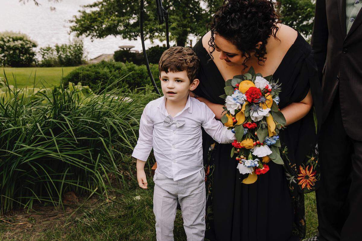Maverick Howard-Conrad, 4, with his mother, Mickaylyn Howard-Conrad