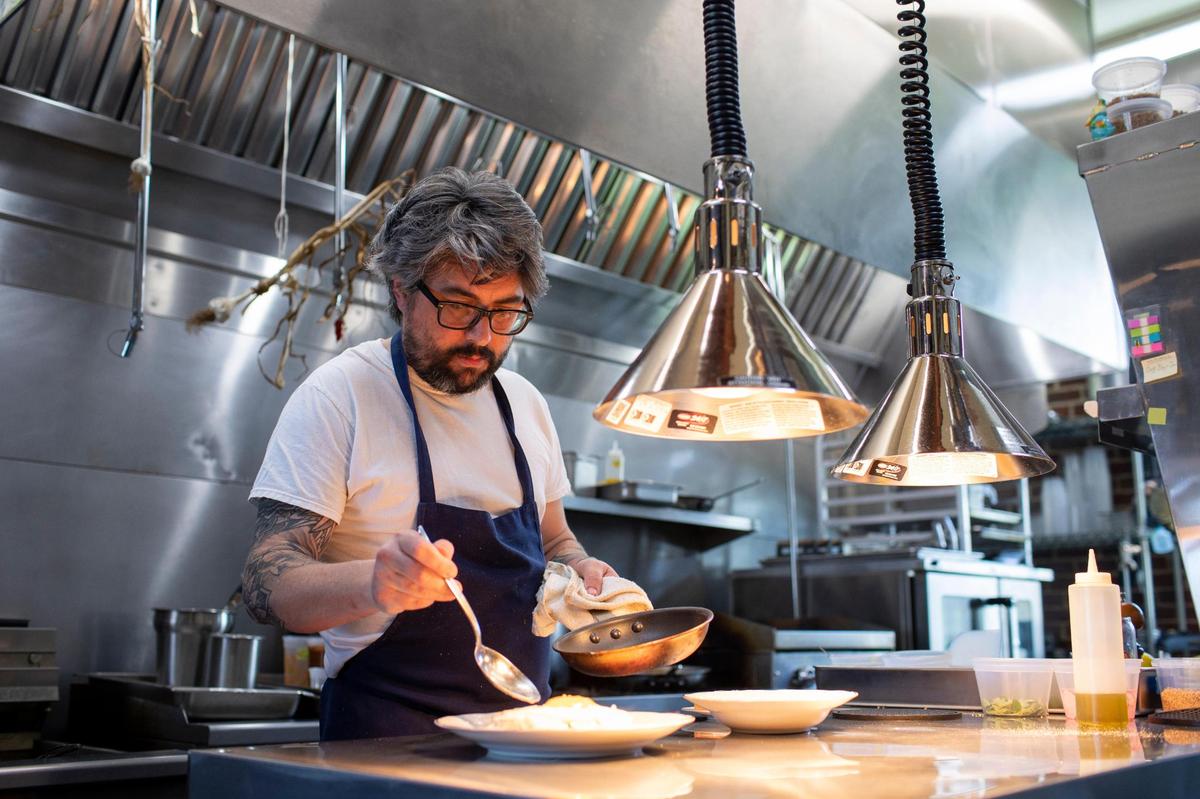 Chef Jon Baugh worked in Michelin-star kitchens before coming home to Kentucky to open Solidago.