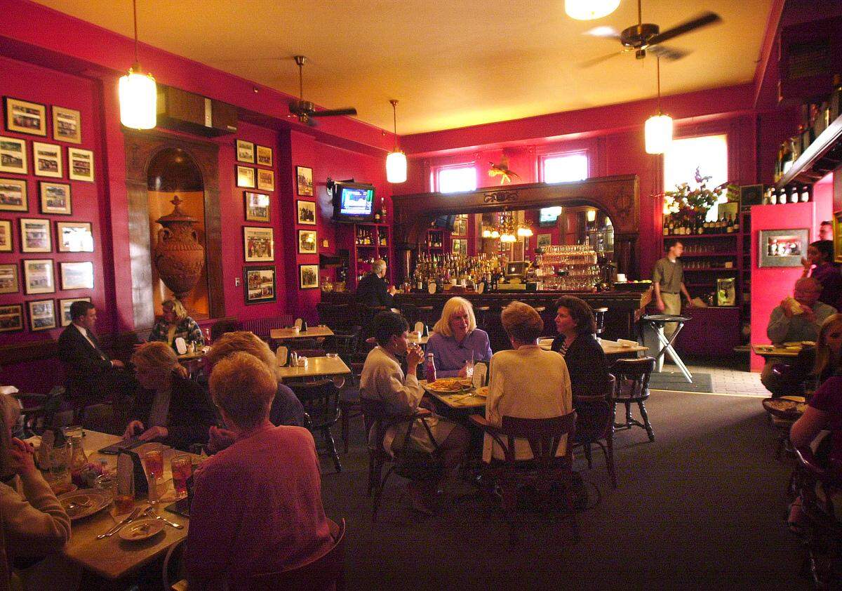 The bar area of the iconic Lexington restaurant Dudley's, May 14, 2001. Dudley's was at its Maxwell Street location for 28 years until they moved to its current location on West Short Street, between Mill and Market, opening there in the spring of 2010.