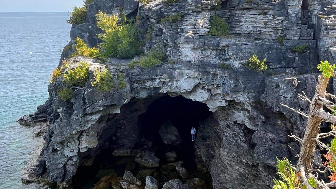 The Grotto near Tobermory in Ontario on Lake Huron
