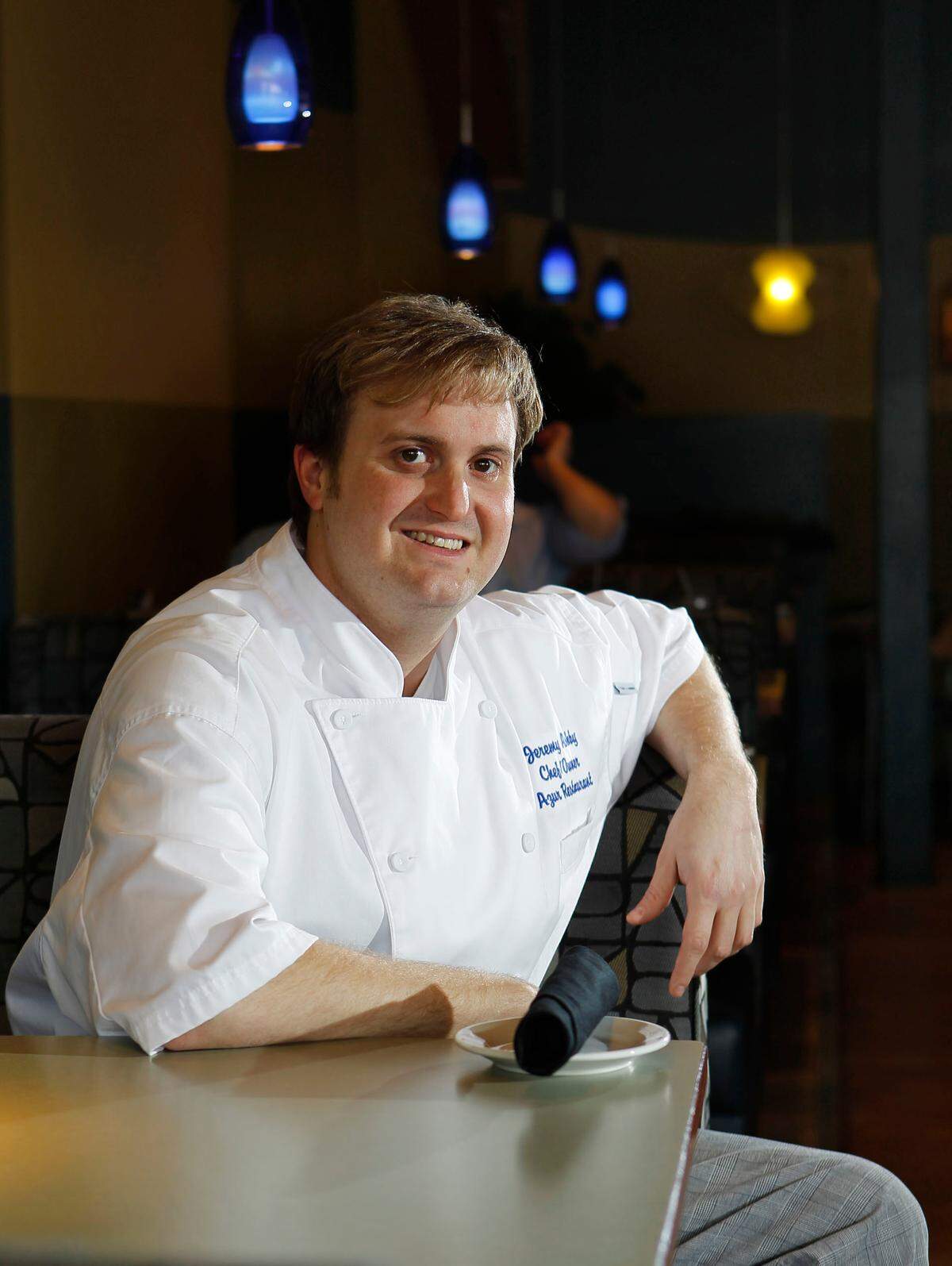 Azur chef Jeremy Ashby also co-hosts a radio show on food.