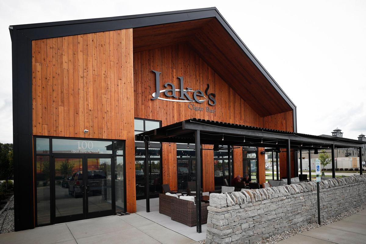 Jake’s Cigar Bar expanded with a barn-like expansion in 2019.