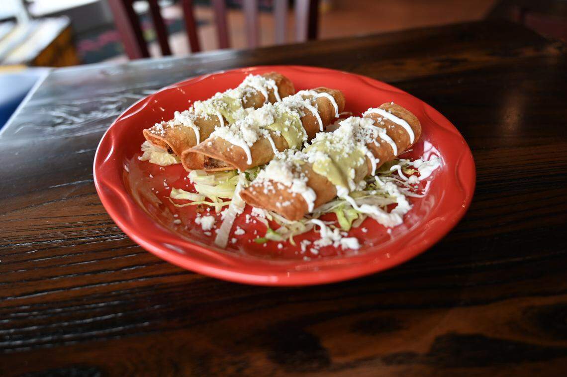 Papi’s at Palomar’s Rolled Potato & Chorizo Tacos