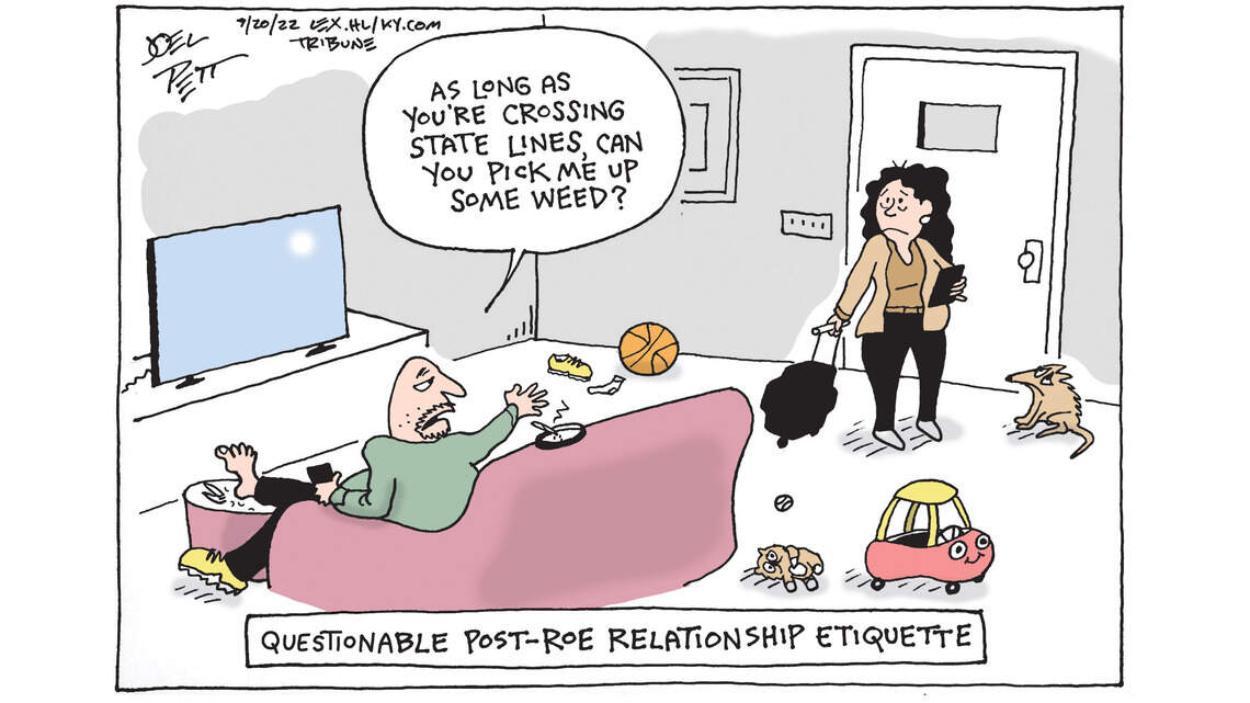 Joel Pett: Interstate travel gets interesting