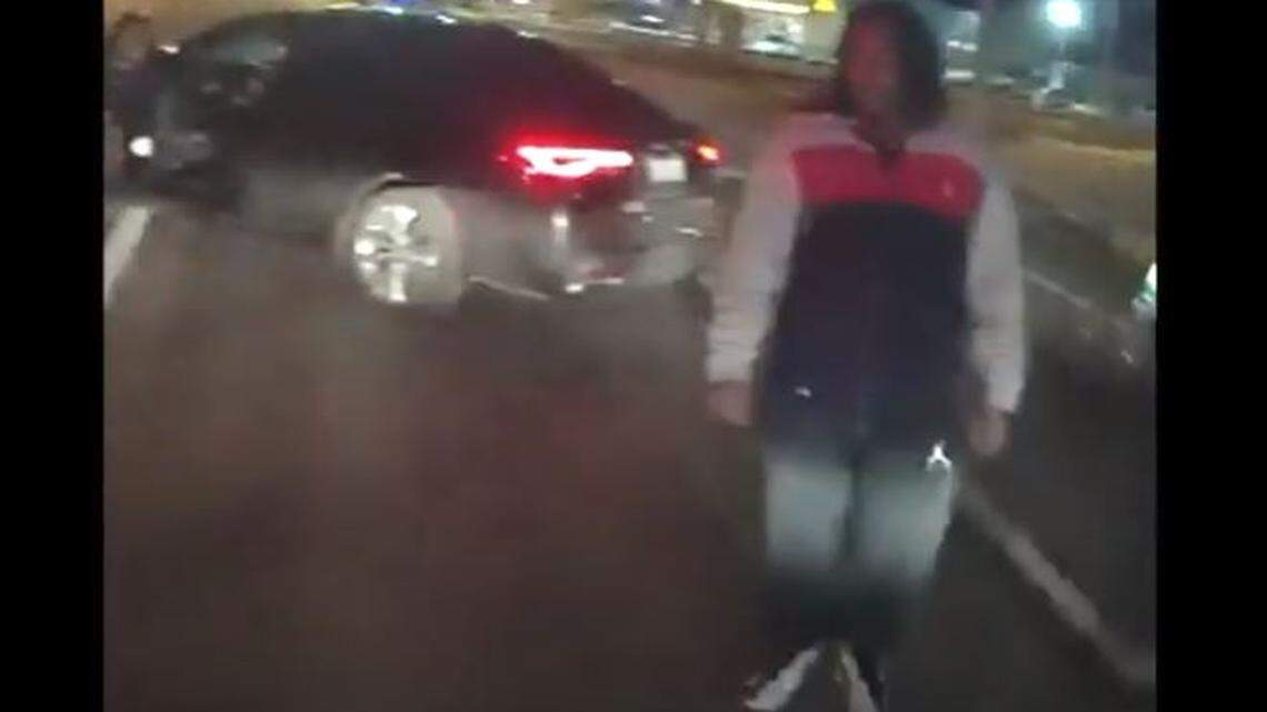 Lexington police have released video footage of a man they say was at the scene of a hit-and-run collision involving a pedestrian Dec. 1.