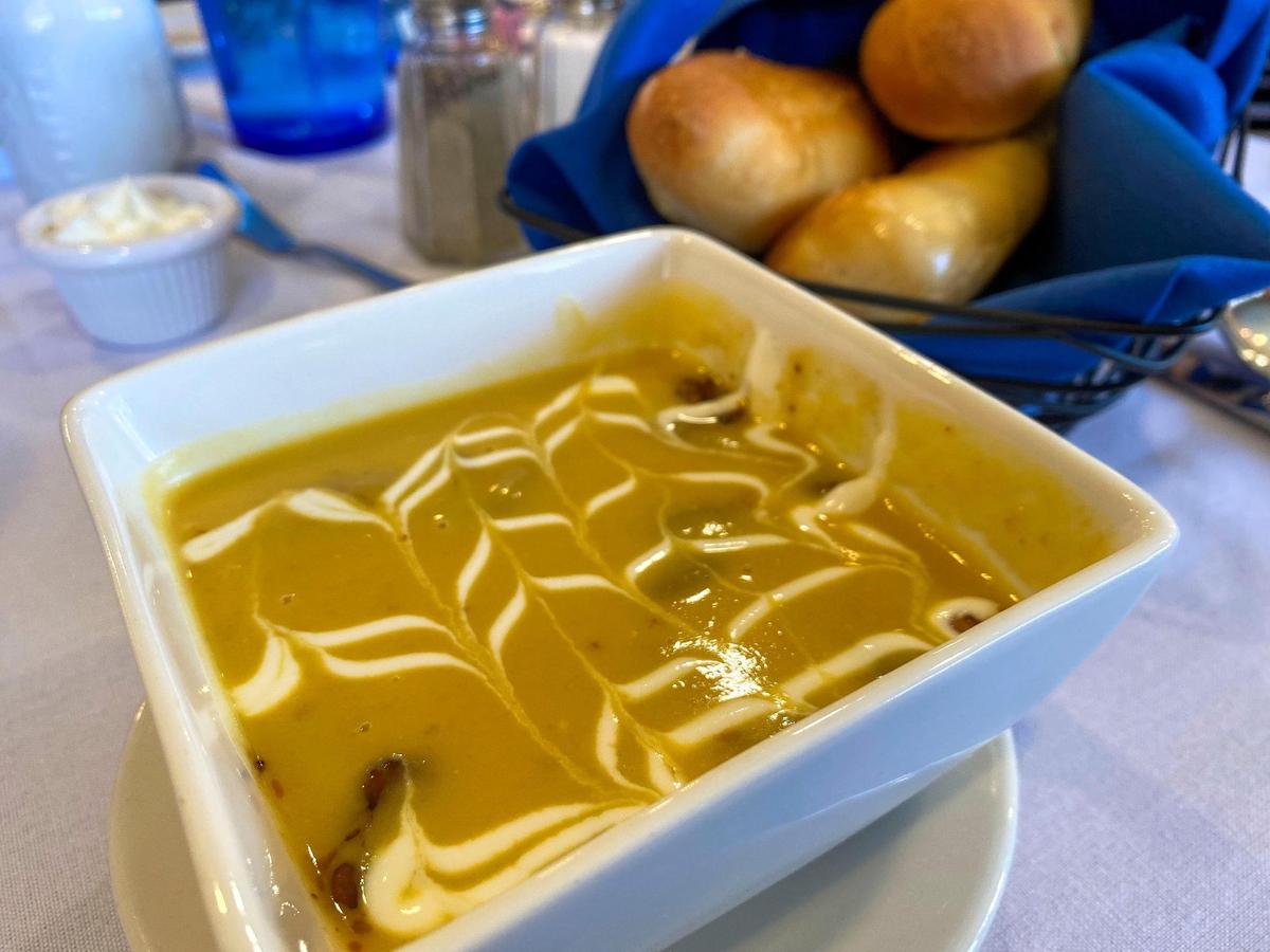 Butternut squash soup, Feb. 8, 2022 at The Lemon Tree.