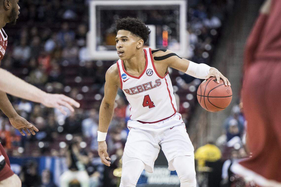 Mississippi guard Breein Tyree is a 6-foot-2 senior from Somerset, N.J.