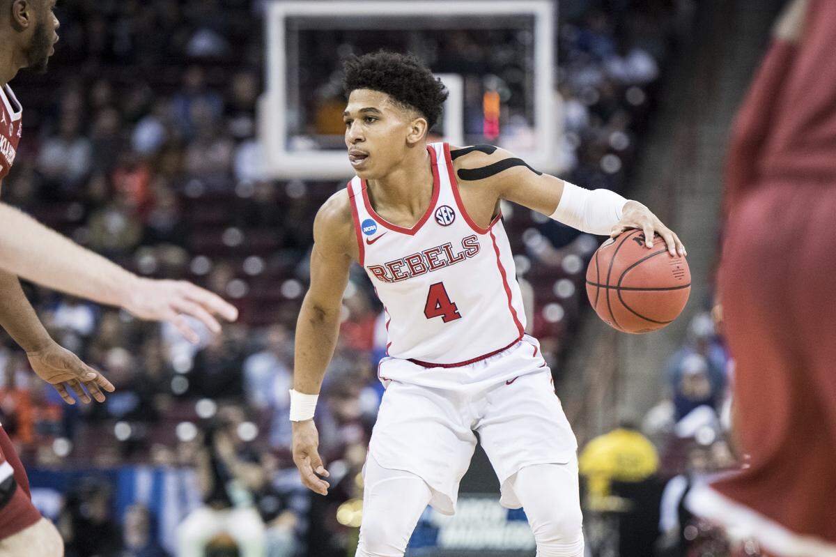 Mississippi guard Breein Tyree is a 6-foot-2 senior from Somerset, N.J.