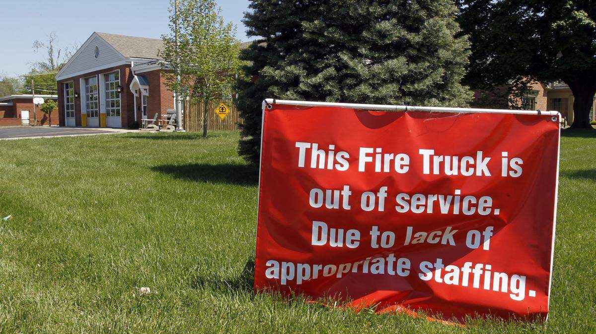 During a brownout on April 19 at Fire Station No. 12 at Cherrybark and Southland drives, the station's fire truck was out of service as part of the city's effort to cut costs. The practice began in 2009 and is scheduled to end April 1    