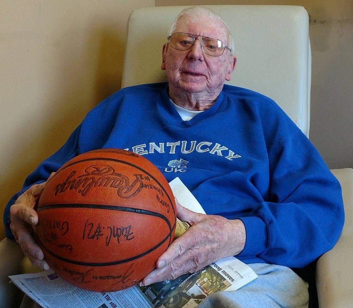 Charles “Hunky” Holder, 93, is the last surviving member of the 1941-42 Walton-Verona basketball team, which until this week was the school’s most recent Sweet Sixteen participant. “I’ve been very fortunate to live this long and watch all the basketball I’ve watched,” Holder said. “It’s just been a great feeling every time, and I still look forward to it.”