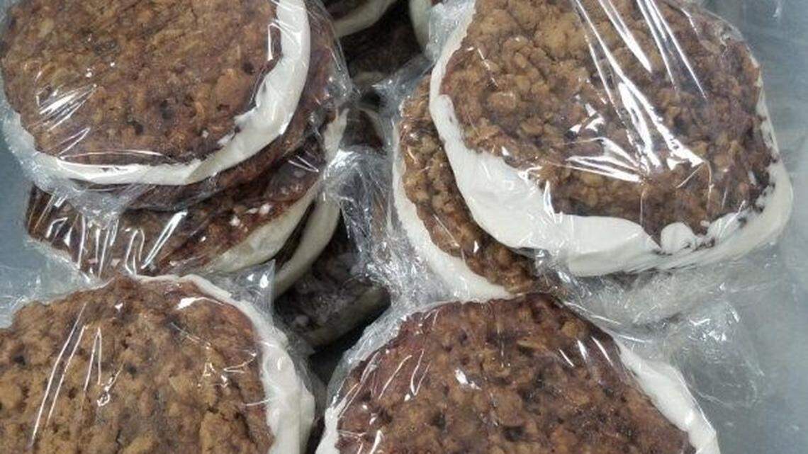 Moody Mike’s also serves sweets such as “oatmeal creme pies” for desserts.