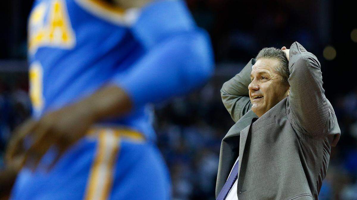 Kentucky head coach John Calipari and the Wildcats bounced UCLA from the 2017 NCAA Tournament. Two years later, the Bruins looked at Calipari amid their own coaching search.