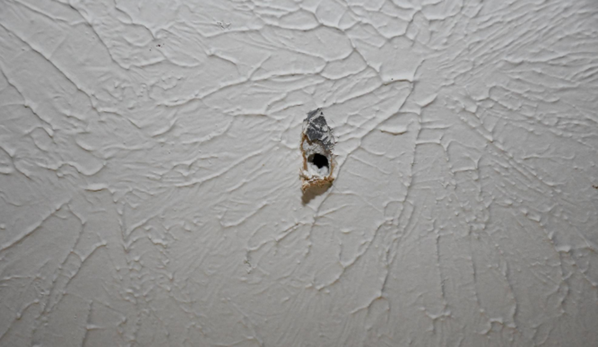 An apartment unit was damaged in a shooting that happened on Cummins Court in Lexington, Ky. on April 22, 2024.