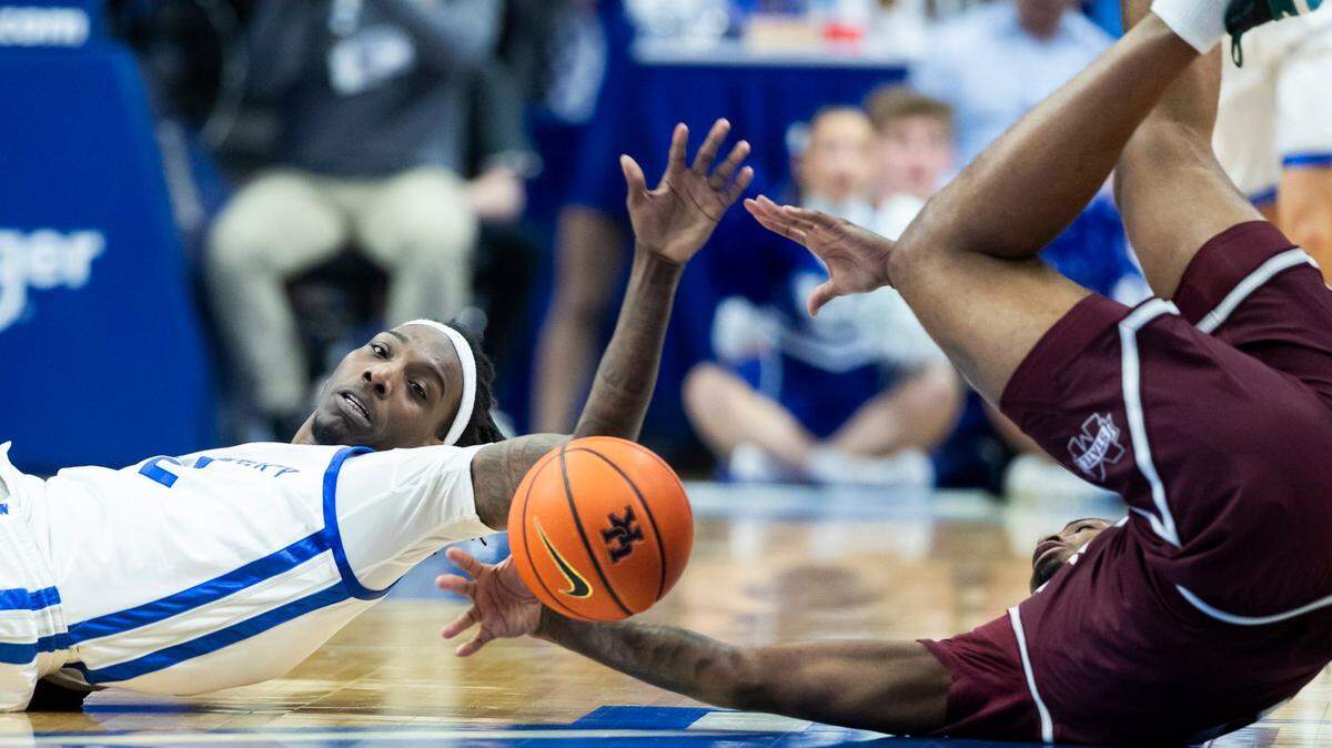 Box score from No. 8 Kentucky basketball’s 90-77 SEC win over Mississippi State