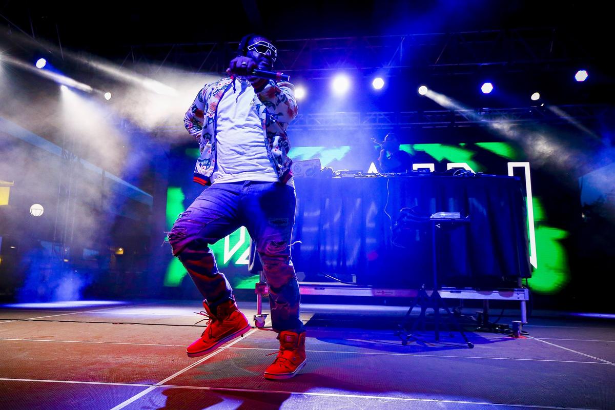 T-Pain performed on the Ocean Stage during Forecastle Festival Saturday at Waterfront Park in Louisville. 