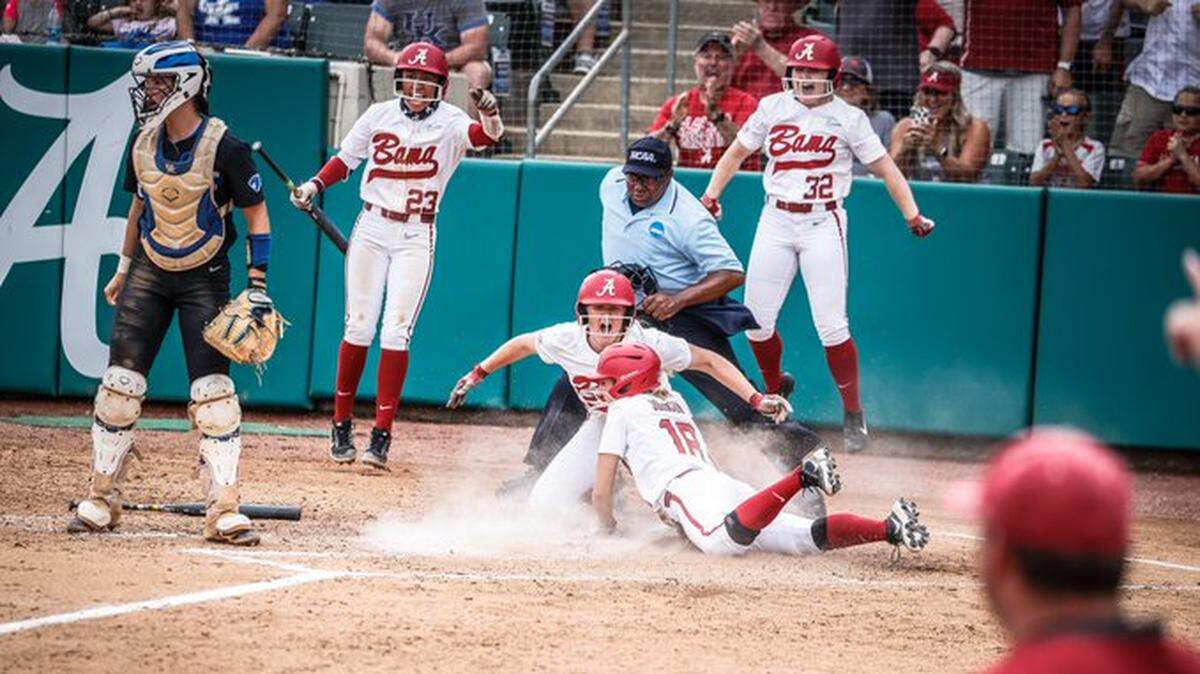 Three Alabama runners scored on a bases-loaded triple by KB Sides in the fourth inning, giving the Crimson Tide a 3-2 lead on the way to a 4-3 win over Kentucky.